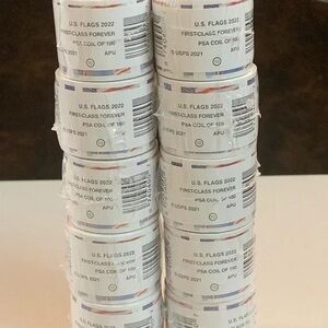 Forever Stamp Roll Of 6000 First Class USPS Stamp 2022 This is 60 rolls of 6000